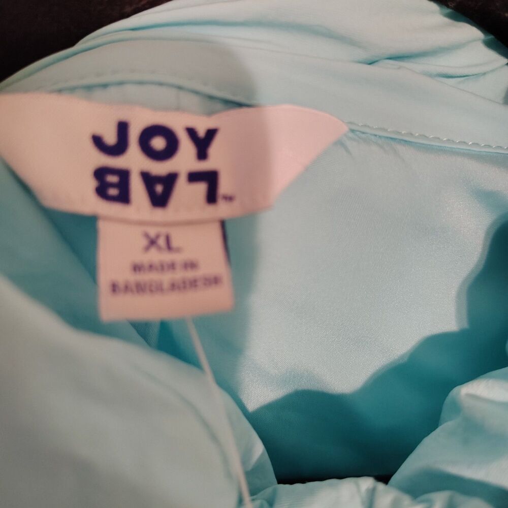 Women's Puffer Jacket - JoyLab Aqua Blue XL - Picture 6 of 7